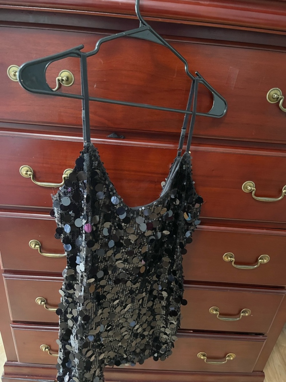 AKIRA Black Sequin Mini Dress - Picture 1 of 4